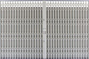 Cửa kéo công nghệ Đức TX07 đồng bộ màu ghi sần