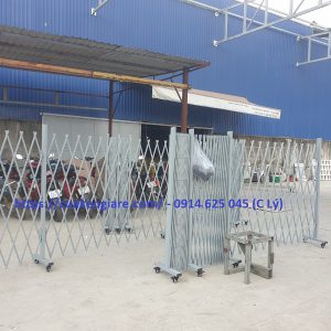 Cửa rào kéo cty có bánh xe, lắp đặt tận nơi