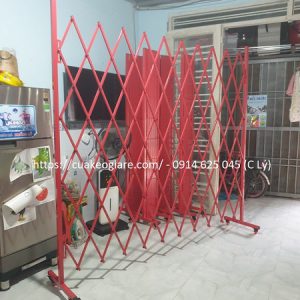 Hàng rào kéo màu đỏ hoặc sơn tĩnh điện theo yêu cầu quý khách