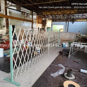 Hàng rào xếp di động sơn tĩnh điện