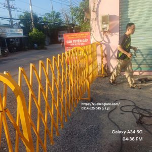 Lắp đặt hàng rào xếp cho công trình